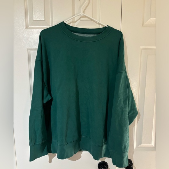 Green distressed American eagle crewneck - Picture 1 of 5